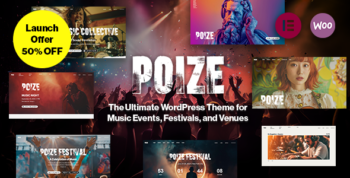 Poize - WordPress Theme for Music Events, Festivals & Venues