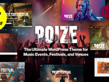 Poize - WordPress Theme for Music Events, Festivals & Venues