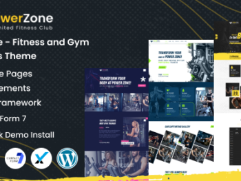 PowerZone - Fitness and Gym WordPress Theme