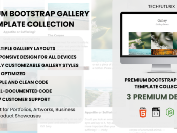 Premium Bootstrap Gallery Template Collection