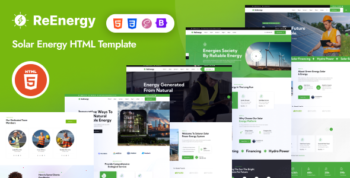 Re-energy - Solar and Renewable Energy HTML Template