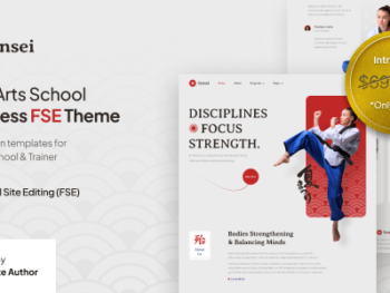 Sensei - Martial Arts Club & Trainer FSE WordPress Theme