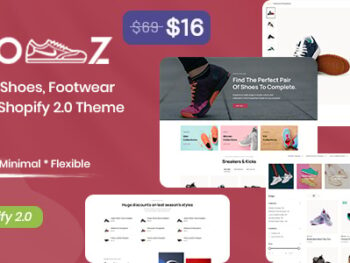 Shooz - Sports Shoes, Footwear Shoes Shopify 2.0 Theme