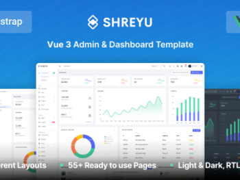 Shreyu - Vue 3 Admin & Dashboard Template