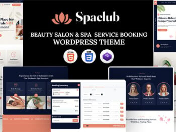 Spaclub - Beauty Salon & Spa Service Booking WordPress Theme