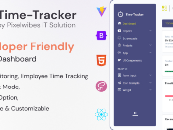 Timetracker - Time Tracking Management React Admin Template