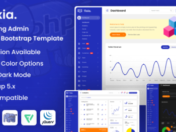 Tixia - PHP Ticketing Admin Dashboard Bootstrap Template