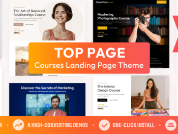 Top Page — Coaching Online Course Landing Page WordPress