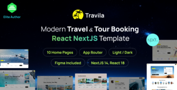 Travila - Modern Travel & Tour Booking React NextJS Template