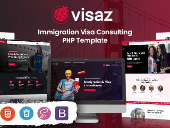 Visaz - Immigration Visa Consulting PHP Template