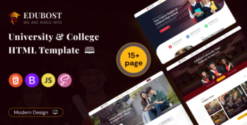 Edubost-University, Online Courses & Multi Demo HTML Template