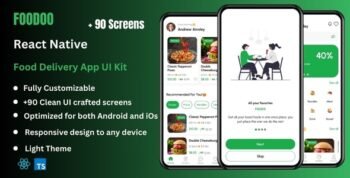 Foodoo - Food Delivery React Native Expo App Ui Kit