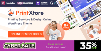 PrintXtore – Printing Services & Design Online WordPress WooCommerce Theme