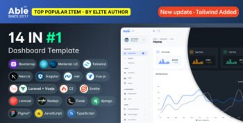 Able Pro | Bootstrap, Tailwind, React, Nextjs, Angular, Vue, Asp, Laravel Admin Dashboard Template
