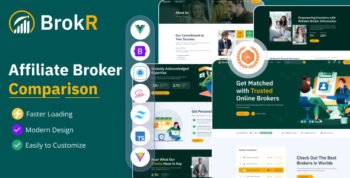 BrokR - Broker Comparison Nuxt JS Website Template