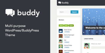 Buddy: Simple WordPress & BuddyPress Theme