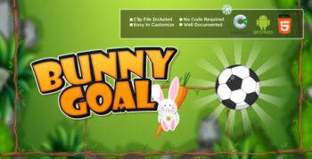 Bunny Goal Game - Hyper casual Game and Sports Game - HTML5, Android Game In Construct 3