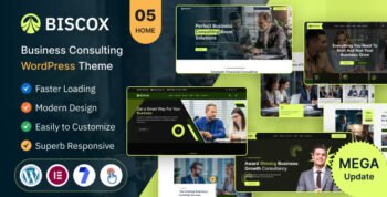 Business Consulting WordPress Theme Multipurpose – Biscox