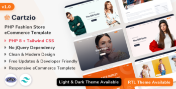 Cartzio - Multipurpose eCommerce Template (PHP + Tailwind CSS)