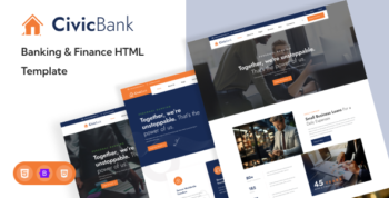 CivicBank - Banking & Finance HTML Template