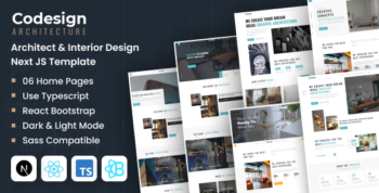 CoDesign - Architect & Interior Design React NextJs Template