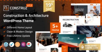 Construz - Construction & Architecture WordPress Theme