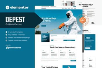 Depest - Pest Control Services Elementor Template Kit