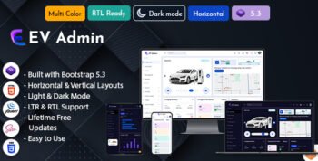 EVadmin - Bootstrap Admin HTML Template