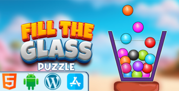 Fill The Glass  Puzzle Game - HTML5 Construct3 Game