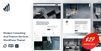 Finanzia - Modern Consulting And Finance Services WordPress Theme