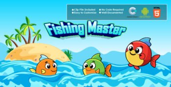 Fishing Master Game - Hypercasual Game - HTML5 and Android Construct 3 Game