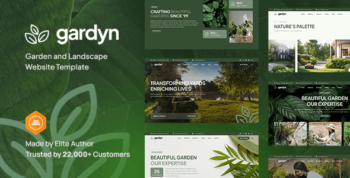 Garden, Landscape and Plant Shop Website Template - Gardyn