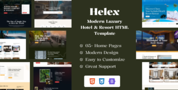 Helex - Luxury Hotel & Resort HTML Template