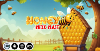 Honey Bee Brick Blast - HTML5 Construct3 Game