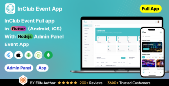 InClub: Event Management in Flutter with Node.js Backend | Complete event planner App