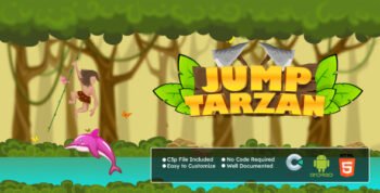 Jump Tarzan Game: Arcade Platformer Game (HTML5 & Android) | Construct 3