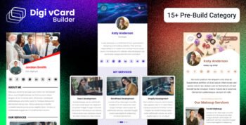 Multipurpose Digital Business Card HTML Template - Digi vCard