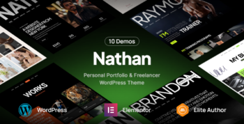 Nathan - Personal Resume CV Portfolio WordPress Theme