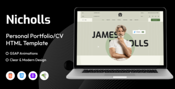 Nicholls - Personal Portfolio/CV HTML Template