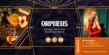 Orpheus - Karaoke Bar & Club WordPress Theme