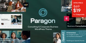 Paragon - Consulting & Corporate Business WordPress Theme