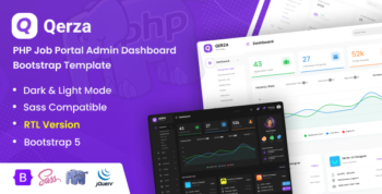 Qerza - PHP Job Portal Admin Dashboard Bootstrap Template