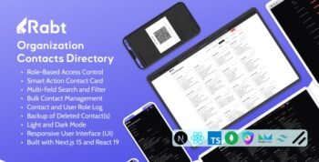 Rabt | Organization Contacts Directory | Role Based Access | Next.js 15 MongoDB NextAuth