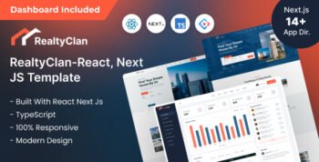 Realtyclan – Real Estate React Next JS Template & Dashboard.