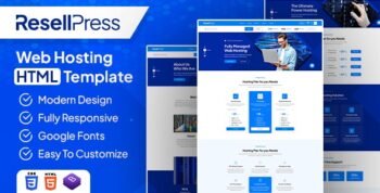 ResellPress | Web Hosting HTML & WHMCS Template