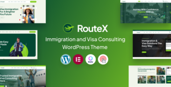 RouteX - Immigration and Visa Consulting WordPress Theme