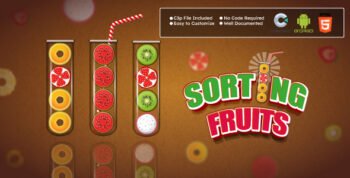 Sorting Fruits Game—Puzzle Game, Color Sort Game—HTML5, Android | Construct 3