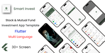 Stock & Mutual Fund Investment App Template in Flutter | Smart Invest | Multi Language