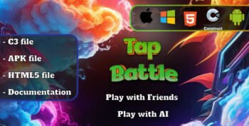 Tap Battle - Competitive Multiplayer Game - HTML5, Construct 3