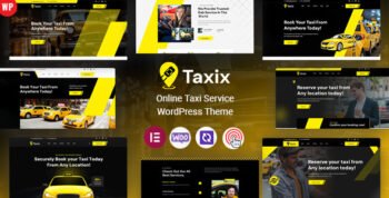 Taxix - Online Taxi Service WordPress Theme